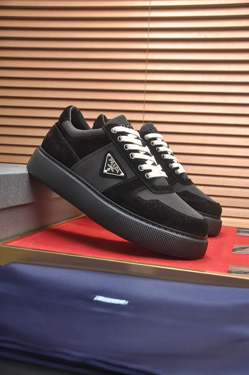 Men's shoes 💰580💶【PRADA】Top original, new season, high quality original goods, top imported calfskin with original imported glue, imported cowhide inside with original cowhide feet, original outsole! Quality guaranteed! Code 38-45 (45 customized)